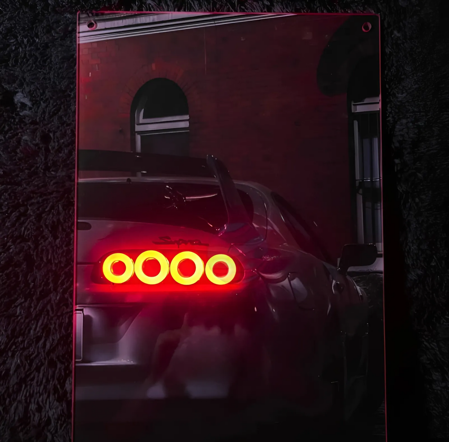 Toyota Supra Neon Poster