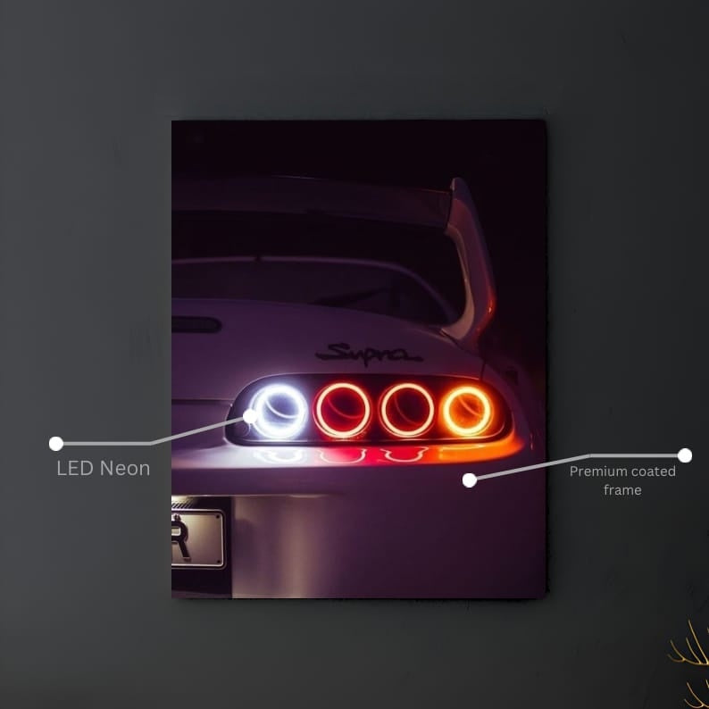 🔥 Supra Efsanesi LED Neon Poster 🔥