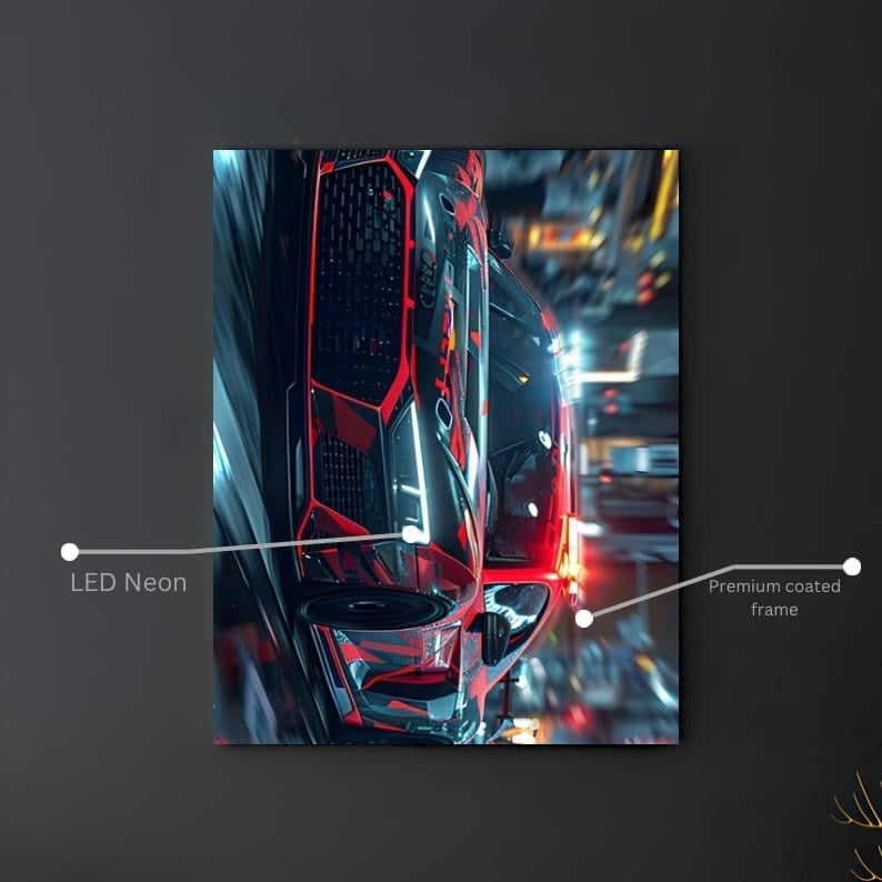 🏁 Şehirde Hızın Adı: Audi LED Poster!