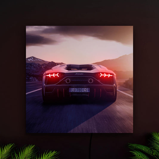 🚀 Lamborghini Aventador Poster – Hızın ve Özgürlüğün Temsilcisi