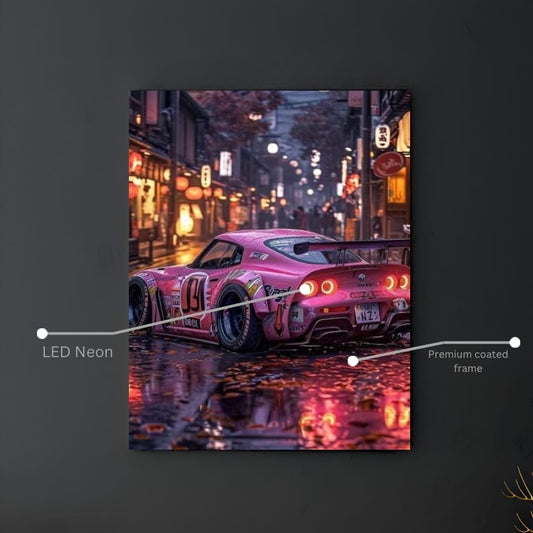 🏮 Mazda RX-7 Poster – Japon Sokaklarında Işık Saçan Efsane!