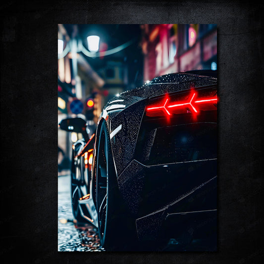 🌃 Geceye Hükmeden Güç – Lamborghini Aventador Poster