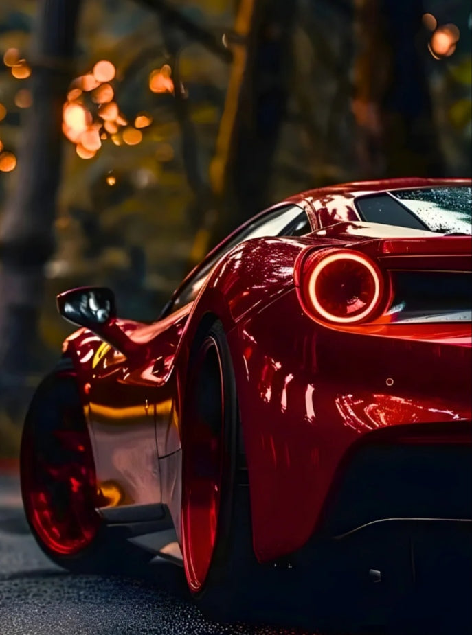 Ferrari 488 Neon Poster