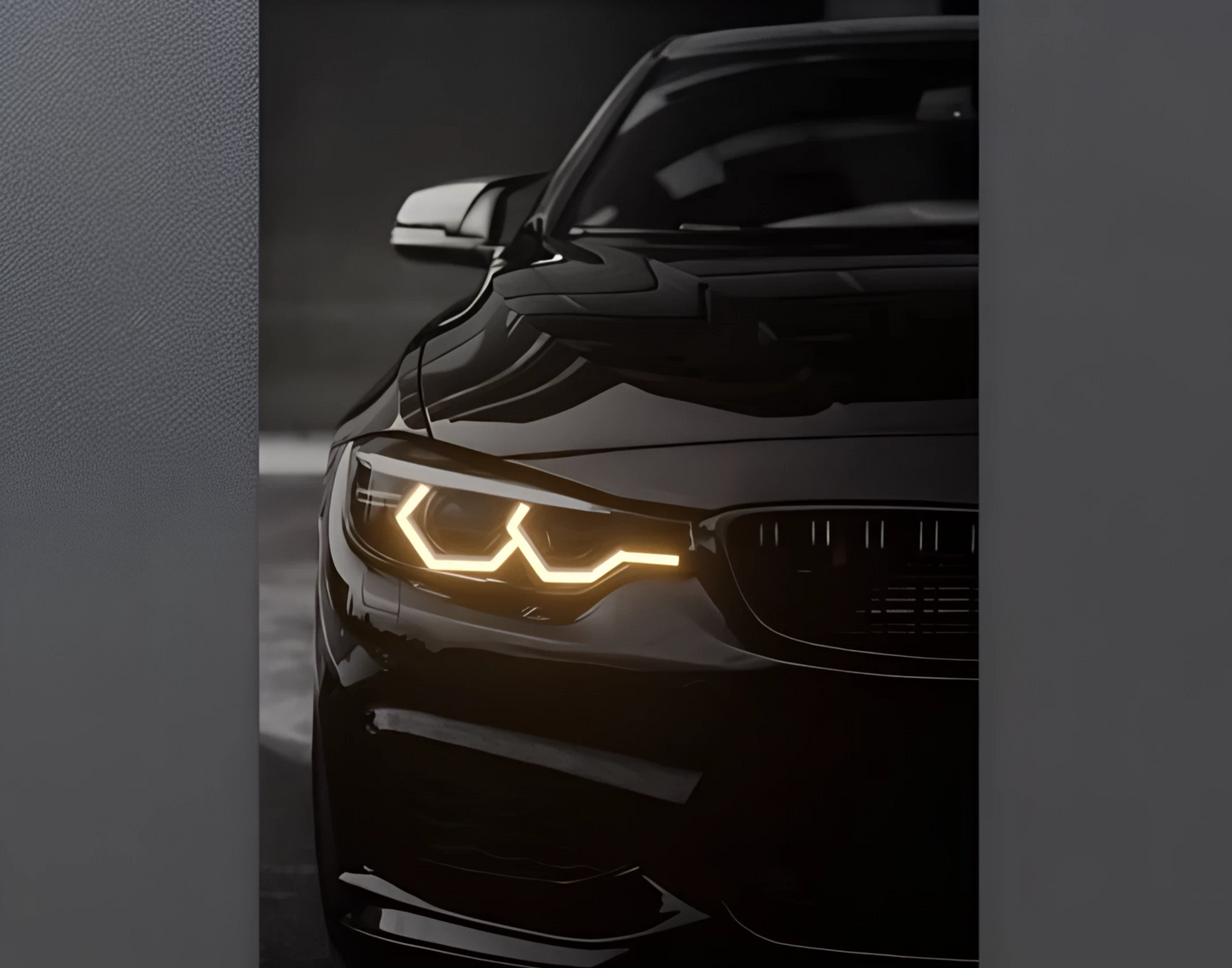 BMW M3 G80 Neon Poster