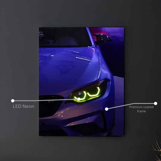 💚 Sokak Lambası Gibi Parlayan BMW Poster