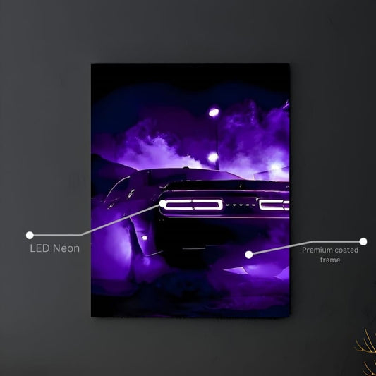 💨 Dodge Challenger Poster – Karanlığın İçinden Gelen Güç!